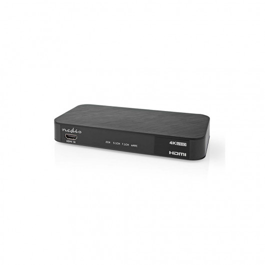 NEDIS ACON3445AT DIGITAL AUDIO CONVERTER 2-WAY INPUT: DC POWER/IN:1xHDMI - OUT: 1x 3.5mm/1x TOSLINK