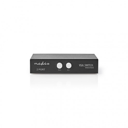 NEDIS CSWI5902BK 2-Port VGA Switch Black