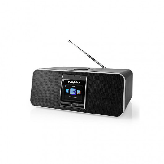 NEDIS RDIN5005BK Internet Radio 42 W DAB+ FM Bluetooth Remote Control Black/Silv