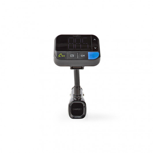 NEDIS CATR102BK Car FM Transmitter Bluetooth Bass Boost MicroSD Card Slot Hands-