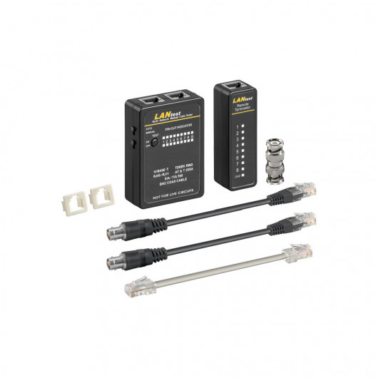 93010 NETWORK CABLE TESTER SET FOR CAT 5/6 NETWORK AND ISDN CONNECTIONS