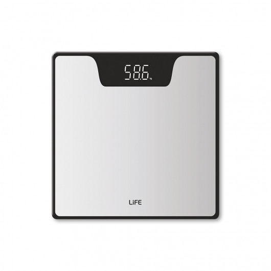 LIFE MONDAY SCALE WITH WHITE LED DISPLAY 300χ300χ27