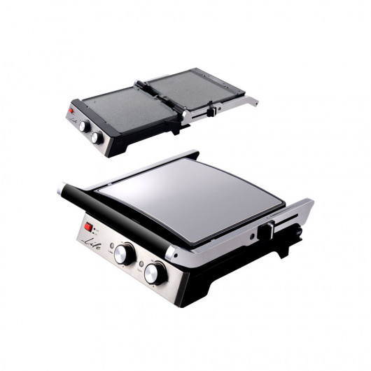 LIFE THE GRILLFATHER CONTACT GRILL WITH REVERSIBLE MARBLE PLATES GRILL/GRIDDLE, 2000W
