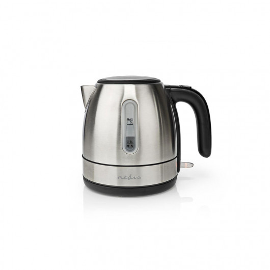 NEDIS KAWK300EAL Electric Kettle 1 L 360° Rotation Stainless Steel