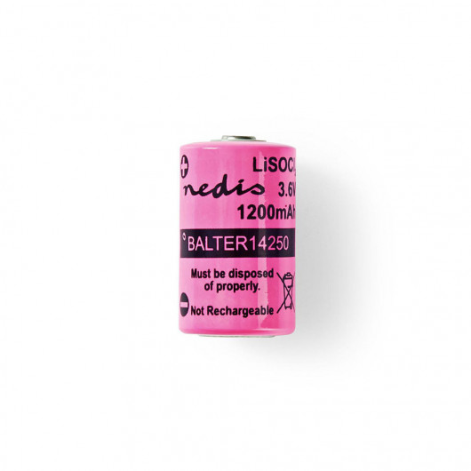 NEDIS BALTER14250 Lithium Thionyl Chloride Battery ER14250 3.6 V 1200 mAh