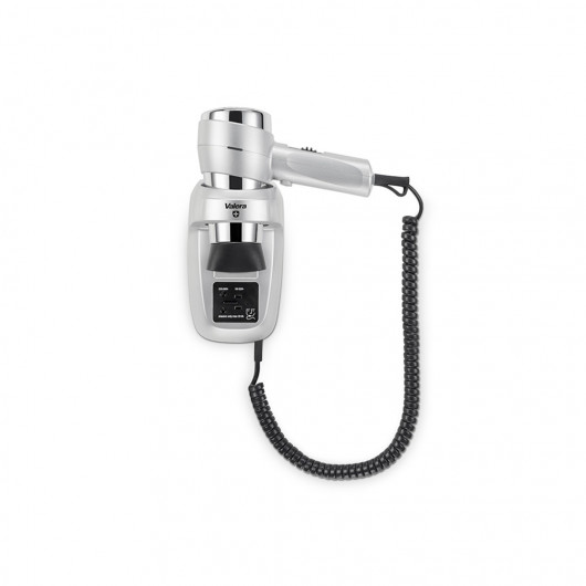 VALERA ACTION SUPER PLUS 1600 SHAVER SILVER WALL-MOUNTED HAIRDRYER WITH HOLDER AND SHAVER SOCKET