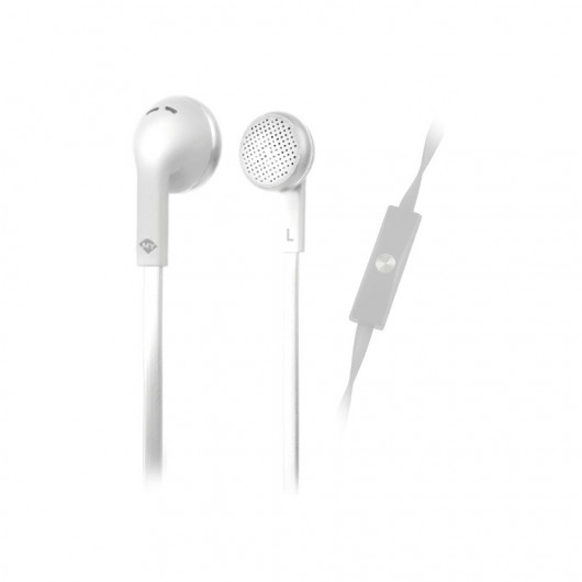MELICONI MYSOUND SPEAK FLAT WHITE Στερεοφωνικά ακουστικά με μικρόφωνο (ψείρες), με βύσμα jack 35mm
