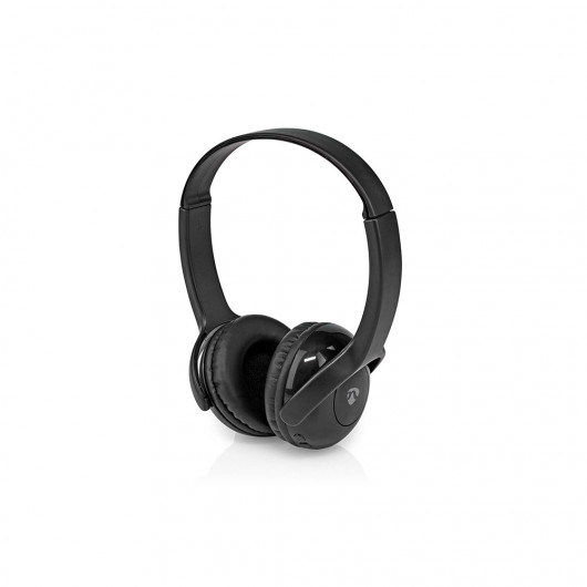 NEDIS HPBT4000BK Ασύρματα on-ear ακουστικά με μικρόφωνο, σύνδεση Bluetooth και περιορισμένη ένταση ήχου, ειδικά για π