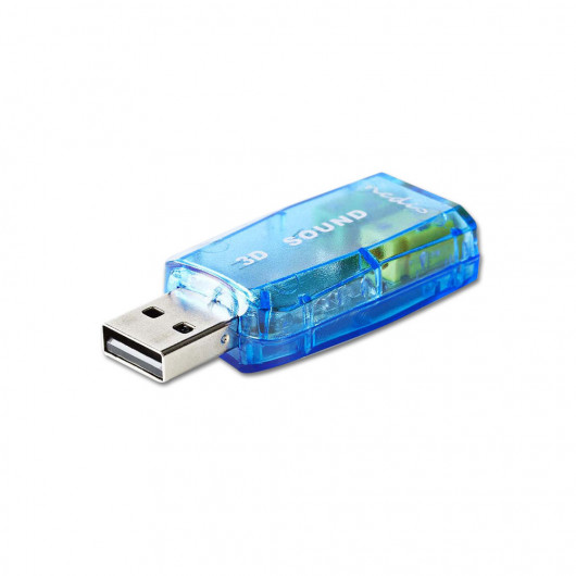 NEDIS USCR10051BU Εξωτερική κάρτα ήχου USB 20