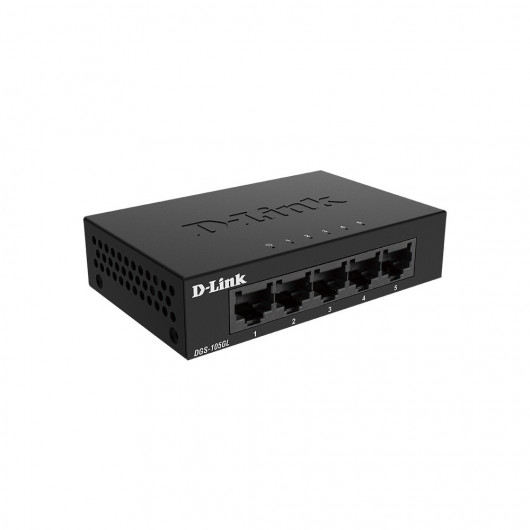 D-LINK DGS-105GL 5-Port Gigabit Ethernet 10/100/1000 Unmanaged Desktop Switch
