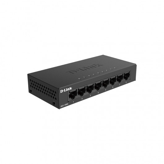 D-LINK DGS-108GL 8-Port Gigabit Ethernet 10/100/1000 Unmanaged Desktop Switch