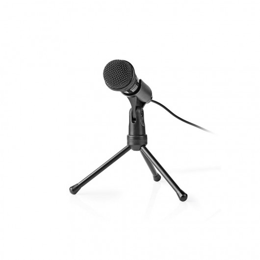 NEDIS MICTJ100BK Ενσύρματο μικρόφωνο με τρίποδα και καλώδιο 18m