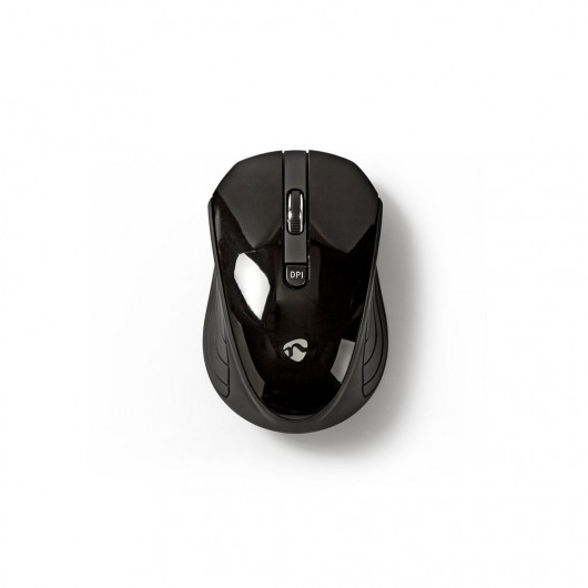NEDIS MSWS400BK Ασύρματο οπτικό ποντίκι, 1600dpi σε μαύρο χρώμα