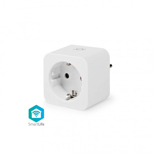 NEDIS WIFIP121FWT Wi-Fi Smart Plug με μετρητή κατανάλωσης ενέργειας, 3680W