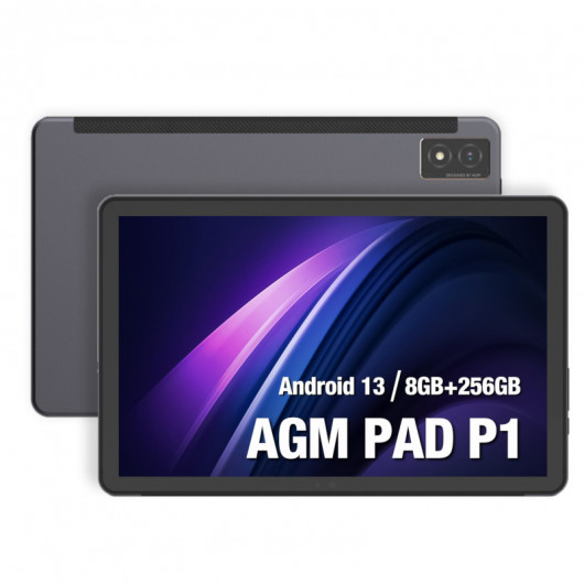 AGM PAD P1 10.36″ Γκρι αδιάβροχο Τablet IP68/IP69K με Bluetooth, USB, SD, 2 Nano SIM, 4G, 2K, GPS, Android 13 με προστατευτική θήκη