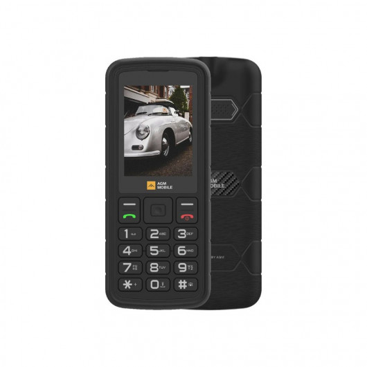 AGM M9 Μαύρο αδιάβροχο κινητό τηλέφωνο ανθεκτικό σε πτώση IP68/IP69K, Dual Sim με Bluetooth, USB, SD, FM, 4G, οθόνη 2.4″-3.5W