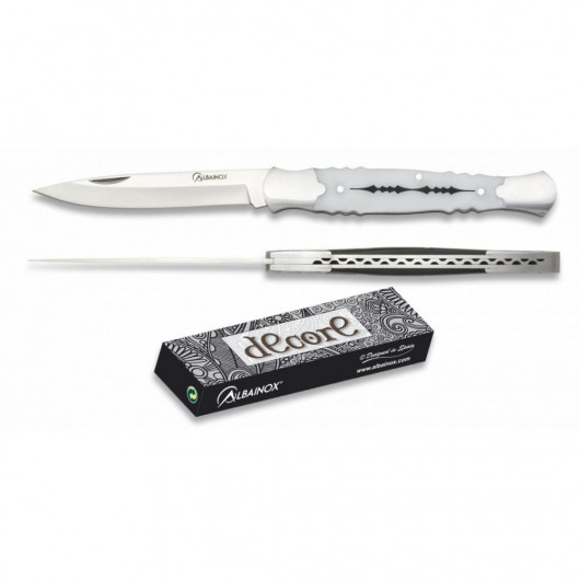 ΣΟΥΓΙΑΣ Albainox Decore penknife. White. Bl 8.8, 19878