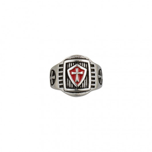 Δαχτυλίδι Templar shield ring. Size O22