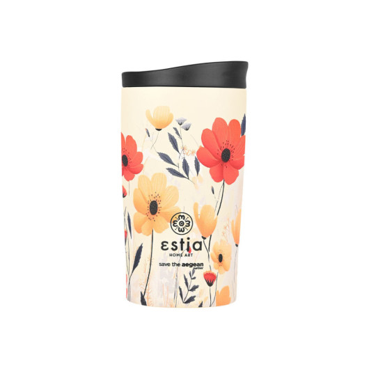 ESTIA ΘΕΡΜΟΣ TRAVEL MUG SAVE THE AEGEAN 350ml SUMMER REVERIE