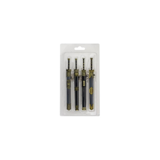 ΜΠΡΕΛΟΚ TOLE10 Set 4 swords key-rings, 16239