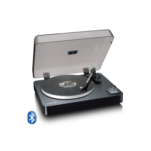 LENCO LBTA-165BKFully automatic record player with Bluetooth transmission and pre-amplifier, black color.