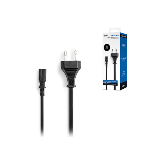 NOD PC7-2CPower cable Euro male - IEC-320-C7 female ,2m