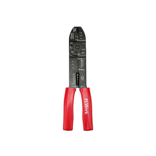 PCWork PCW04D4-in-1 multifunction crimping pliers, crimping pliers, wire stripper, cable cutter, crimping tool.