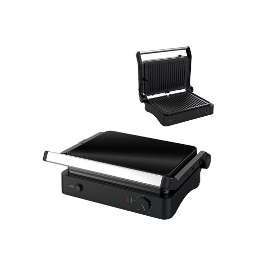 LIFE BLACK JADEContact grill with detachable plates, 2000W