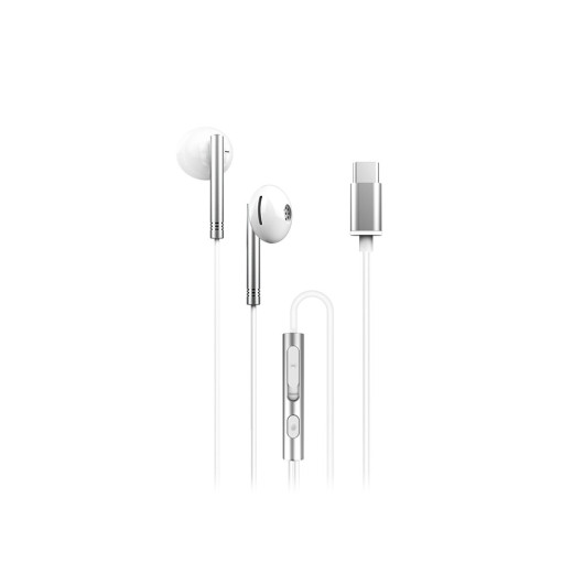 XO EP29Wired earphones with Type-C plug in silver color