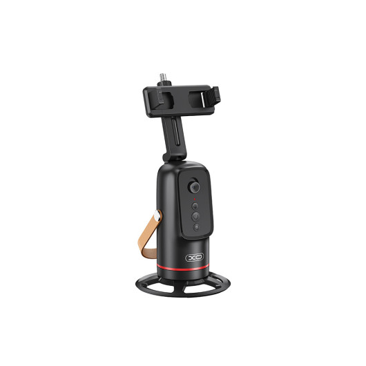 XO SS20Gimbal with a support base, face tracking sensor, and 360° rotation