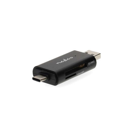 NEDIS CRDRU2110BKUSB 2.0 Card reader for microSD (TF) / microSDHC (TF) / microSDXC (TF) / SD / SDHC / SDXC.