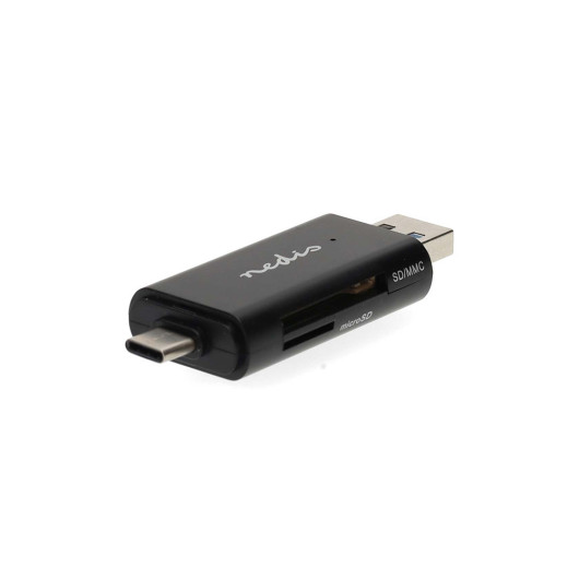 NEDIS CRDRU3110BKUSB 3.2 Gen 1 Card Reader for microSD (TF) / microSDHC (TF) / microSDXC (TF) / SD / SDHC / SDXC.