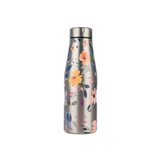 ESTIA ΘΕΡΜΟΣ TRAVEL FLASK SAVE THE AEGEAN 500ml SILVER BOTANIC