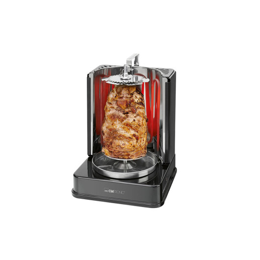CLATRONIC DVG 3686Vertical kebab multigrill, black color