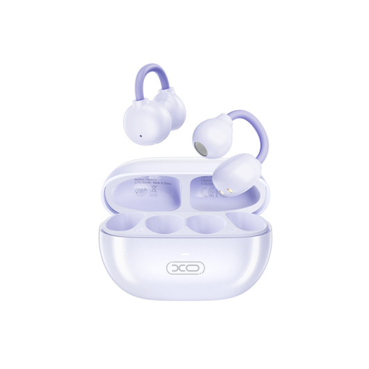 XO G40 PEARL PURPLE COLOROpen-ear Bluetooth earphones, in purple color