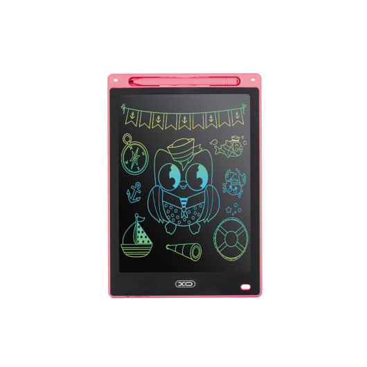 XO V01 PINK COLOR10'' digital writing board, with pink casing