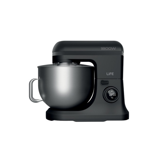 LIFE BOSS Flat Black SeriesKitchen machine with 12L inox mixing bowl, 1800W