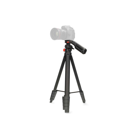 NEDIS TPOD2600BKTripod with max. capacity: 2.5 kg and working height: 154cm Pan & Tilt, black color.