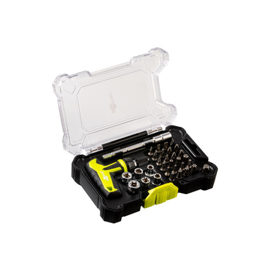 GOOBAY 77841Screwdriver set with 30-piece bit set.