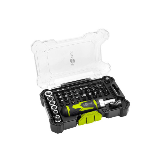 GOOBAY 77842Screwdriver set with 43-piece bit set
