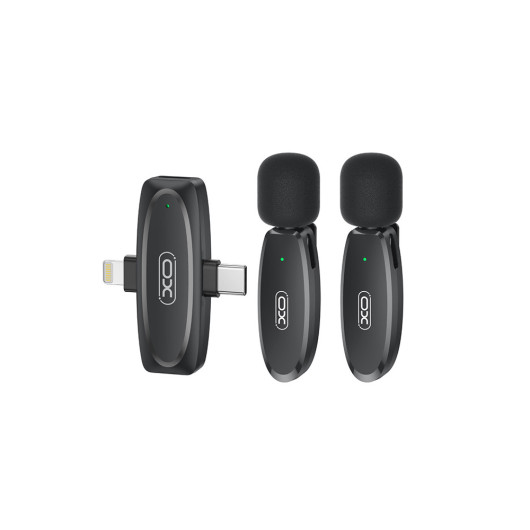 XO MKF10Wireless Lavalier microphone with Type-C and Lightning output