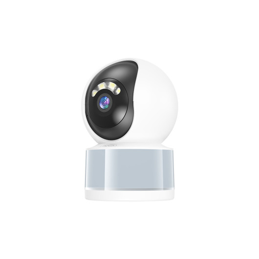 XO CR113MP Wi-Fi Pan/Tilt Camera with Two-Way Audio & LED Light in white color