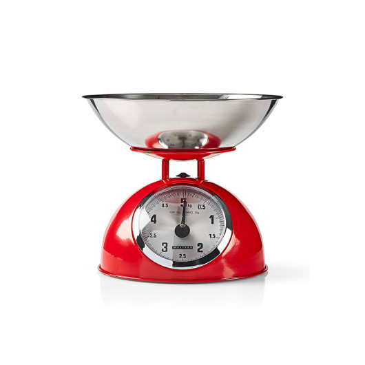 MELISSA 16310239Retro analog kitchen scale max. 5kg, red color.