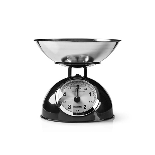 MELISSA 16310238Retro analog kitchen scale max. 5kg, black color.