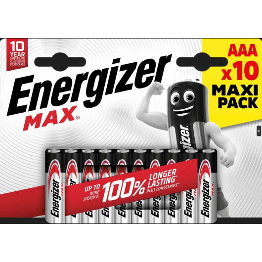 ΠΑΚΕΤΟ 10 ΤΕΜΑΧΙΑ ΑΛΚΑΛΙΚΕΣ ΑΑA ENERGIZER