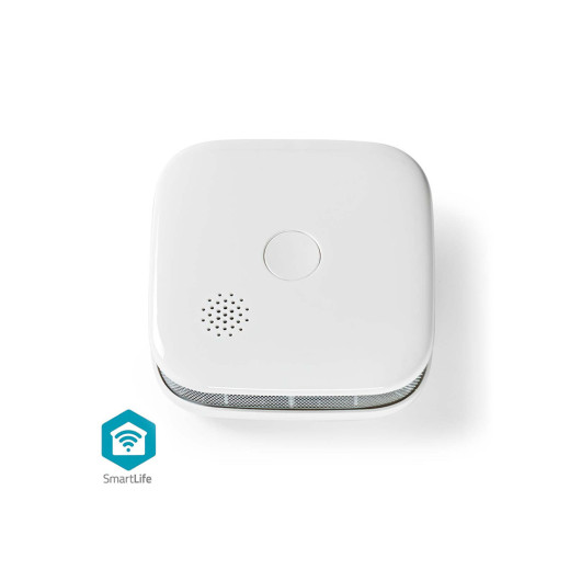 NEDIS WIFIDS21WTSmartLife Wi-Fi smoke detector with sensor life cycle: 10 year, 85dB in white color.