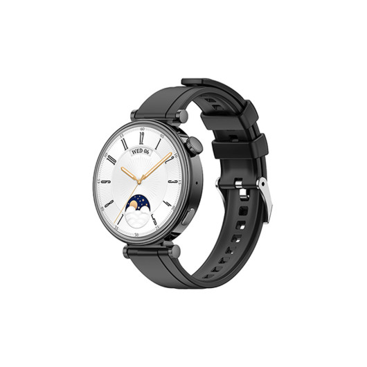 XO GT4 BLACKSmartwatch with AMOLED display in black color