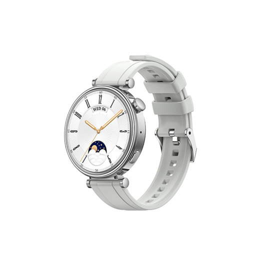 XO GT4 SILVERSmartwatch with AMOLED display in silver color