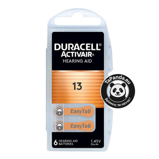 ΜΠΑΤΑΡΙΑ ΑΚΟΥΣΤΙΚΟΥ ΒΑΡΗΚΟΙΑΣ DURACELL No13