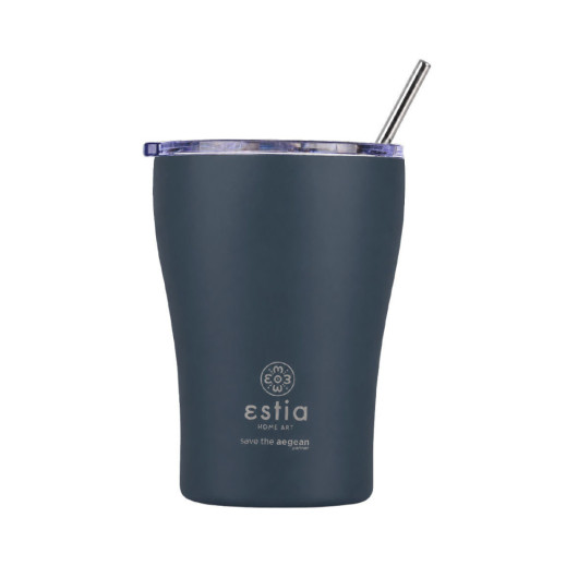 ESTIA ΘΕΡΜΟΣ COFFEE MUG SAVE THE AEGEAN 350ml INDIGO